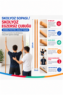Skolyoz Sopası Skolyoz Egzersiz Çubuğu